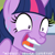 Size: 500x502 | Tagged: safe, artist:facelessjr, derpibooru import, twilight sparkle, unicorn twilight, pony, unicorn, cropped, descriptive noise, female, insanity, mare, open mouth, reaction image, sweat, tongue out