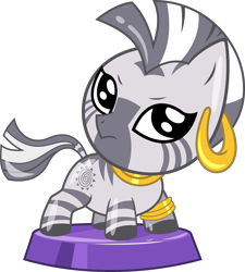 Size: 2832x3142 | Tagged: safe, artist:phucknuckl, derpibooru import, zecora, zebra, my little pocket ponies, female, inkscape, looking at you, mare, pocket ponies, simple background, solo, transparent background, vector