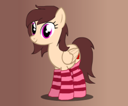 Size: 271x226 | Tagged: safe, derpibooru import, oc, oc:night rose, pony, clothes, socks, striped socks