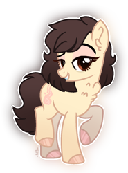 Size: 926x1248 | Tagged: safe, artist:at--ease, derpibooru import, oc, oc:khanh, earth pony, pony, chest fluff, female, mare, simple background, solo, transparent background