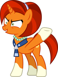 Size: 10669x14300 | Tagged: safe, artist:suramii, derpibooru import, stellar flare, pony, unicorn, the parent map, absurd resolution, evil grin, female, grin, raised hoof, simple background, smiling, socks (coat marking), solo, transparent background, underhoof, vector