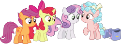 Size: 8261x3000 | Tagged: safe, artist:sollace, derpibooru import, apple bloom, cozy glow, scootaloo, sweetie belle, alicorn, earth pony, pegasus, pony, unicorn, marks for effort, .svg available, alicornified, apple bloom's bow, bloomicorn, bow, colored wings, colored wingtips, cozybetes, cozycorn, cute, cutie mark, cutie mark crusaders, female, filly, foal, freckles, hair bow, hilarious in hindsight, quartet, race swap, raised leg, ribbon, saddle bag, scootacorn, simple background, smiling, sweetiecorn, the cmc's cutie marks, transparent background, vector, wig, xk-class end-of-the-world scenario