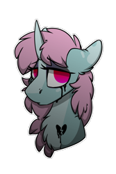 Size: 1050x1570 | Tagged: safe, artist:spoopygander, derpibooru import, oc, oc only, oc:scoops, pony, unicorn, coat markings, crying, female, floppy ears, heart, looking at you, looking back, looking up, mare, outline, sad, simple background, solo, transparent background