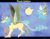 Size: 1356x1060 | Tagged: safe, artist:bijutsuyoukai, derpibooru import, oc, oc only, oc:forest solstice, hybrid, blue background, colored hooves, colored wings, crack ship offspring, female, interspecies offspring, kirin hybrid, magical lesbian spawn, multicolored wings, offspring, parent:autumn blaze, parent:princess skystar, reference sheet, simple background, solo, spread wings, tongue out, wings