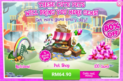 Size: 1027x680 | Tagged: safe, derpibooru import, pony, advertisement, costs real money, gameloft, it gives gems, official, sale