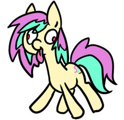 Size: 343x330 | Tagged: artist needed, safe, derpibooru import, oc, oc only, pony, solo, tongue out