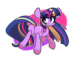 Size: 1993x1561 | Tagged: safe, artist:sourspot, derpibooru import, twilight sparkle, twilight sparkle (alicorn), alicorn, pony, featureless crotch, female, mare, plot, rainbow power, smiling, solo