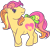 Size: 432x409 | Tagged: safe, artist:conphettey, derpibooru import, oc, oc only, oc:ragamuffin, earth pony, pony, g1, bow, female, mare, simple background, solo, tail bow, transparent background