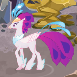 Size: 600x600 | Tagged: safe, derpibooru import, queen novo, classical hippogriff, hippogriff, my little pony: the movie, gameloft, klugetown, solo