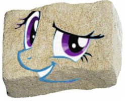 Size: 923x768 | Tagged: safe, derpibooru import, pony, face, rock, simple background