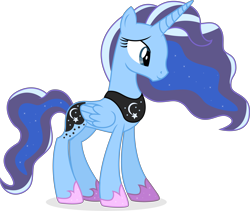 Size: 13868x11690 | Tagged: safe, artist:cirillaq, derpibooru import, oc, alicorn, pony, absurd resolution, female, mare, not luna, recolor, simple background, solo, transparent background, vector