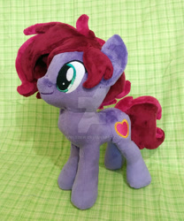 Size: 1024x1231 | Tagged: safe, artist:appledew, derpibooru import, oc, oc only, oc:blazing heart, earth pony, pony, female, irl, mare, photo, plushie, solo