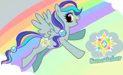 Size: 500x304 | Tagged: safe, artist:conphettey, derpibooru import, oc, oc:suncatcher, pony, solo