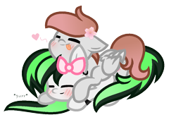 Size: 931x643 | Tagged: safe, artist:darbypop1, derpibooru import, oc, oc only, oc:neko star, oc:sailor blossom, pegasus, pony, female, mare, simple background, transparent background