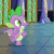 Size: 400x400 | Tagged: safe, derpibooru import, edit, edited edit, screencap, spike, dragon, father knows beast, animated, claws, cropped, cute, dancing, gif, perfect loop, reversed, shit eating grin, shuffle, solo, spikabetes, twilight's castle, winged spike