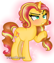 Size: 792x923 | Tagged: safe, artist:doroshll, derpibooru import, oc, oc:melody, pony, unicorn, female, magical lesbian spawn, mare, offspring, parent:adagio dazzle, parent:sunset shimmer, parents:sunsagio, solo