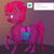 Size: 1000x1000 | Tagged: safe, artist:ericative, derpibooru import, fizzlepop berrytwist, tempest shadow, pony, unicorn, ask-fizzlepop, broken horn, fluffy, saddle bag, solo