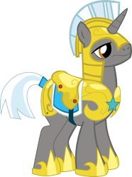 Size: 513x690 | Tagged: safe, artist:a01421, derpibooru import, pony, unicorn, armor, helmet, hoof shoes, male, royal guard, royal guard armor, saddle, simple background, solo, stallion, tack, transparent background, unicorn royal guard, vector