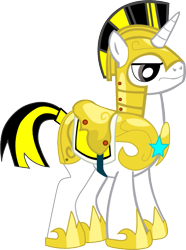 Size: 513x690 | Tagged: safe, artist:a01421, derpibooru import, oc, oc only, pony, unicorn, armor, frown, helmet, hoof shoes, male, marshall, royal guard, royal guard armor, saddle, simple background, solo, stallion, tack, transparent background, unicorn royal guard, vector