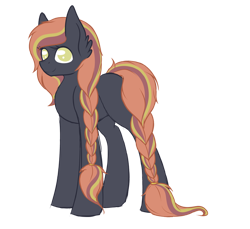 Size: 1024x937 | Tagged: safe, artist:blocksy-art, derpibooru import, oc, earth pony, pony, braid, female, mare, simple background, solo, transparent background