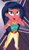 Size: 427x742 | Tagged: safe, derpibooru import, screencap, desert sage, technicolor waves, better together, equestria girls, spring breakdown, all good (song), background human, bare shoulders, bracelet, bustier, cropped, feet, female, jewelry, necklace, offscreen character, open mouth, sleeveless, strapless, tube top