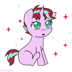 Size: 894x894 | Tagged: safe, artist:hayley566, derpibooru import, oc, oc only, oc:daylight gleam, pony, unicorn, baby, baby pony, female, filly, magical lesbian spawn, offspring, parent:starlight glimmer, parent:sunset shimmer, parents:shimmerglimmer, simple background, solo, transparent background