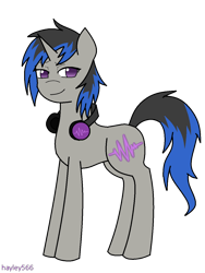 Size: 960x1280 | Tagged: safe, artist:hayley566, derpibooru import, oc, oc only, oc:soundwave, pony, unicorn, female, headphones, magical lesbian spawn, mare, offspring, parent:octavia melody, parent:vinyl scratch, parents:scratchtavia, simple background, solo, transparent background