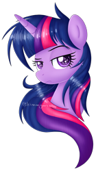 Size: 3326x5237 | Tagged: safe, artist:kimmyartmlp, derpibooru import, twilight sparkle, pony, bust, eazy-e, female, mare, simple background, solo, starry eyes, transparent background, wingding eyes