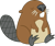 Size: 239x199 | Tagged: safe, artist:starshinecelestalis, derpibooru import, beaver, magic duel, .svg available, absurd resolution, animal, eyes closed, simple background, sitting, solo, svg, transparent background, vector