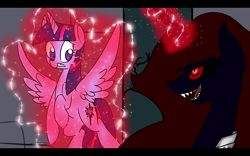 Size: 1280x800 | Tagged: safe, derpibooru import, twilight sparkle, twilight sparkle (alicorn), oc, oc:astelle, alicorn, princess trixie sparkle, youtube