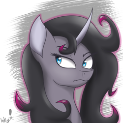 Size: 2500x2500 | Tagged: safe, artist:tonystorm12, derpibooru import, oleander, classical unicorn, unicorn, them's fightin' herds, community related, curved horn, female, solo, wavy mouth