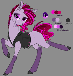 Size: 791x824 | Tagged: safe, artist:mythpony, derpibooru import, oc, oc only, earth pony, pony, clothes, female, jacket, leather jacket, mare, reference sheet, solo