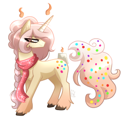 Size: 1493x1449 | Tagged: safe, artist:sugaryicecreammlp, derpibooru import, oc, oc:sugar cookie, original species, pony, female, mare, scented pony, simple background, solo, transparent background
