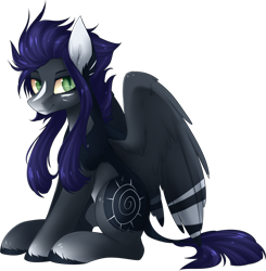 Size: 900x920 | Tagged: safe, artist:scarlet-spectrum, derpibooru import, oc, oc only, oc:kama, pegasus, pony, art trade, digital art, leonine tail, looking at you, male, simple background, sitting, smiling, solo, stallion, transparent background