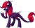 Size: 900x728 | Tagged: safe, artist:scarlet-spectrum, derpibooru import, oc, oc only, oc:scarlet spectrum, dracony, hybrid, pony, blue tongue, cute, cute little fangs, digital art, fangs, female, happy, horn, leonine tail, looking sideways, mare, one hoof raised, open mouth, red hair, red mane, red tail, simple background, smiling, solo, transparent background