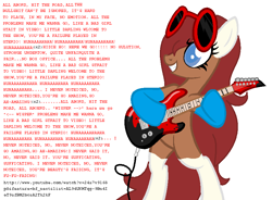 Size: 839x618 | Tagged: safe, artist:equestria-extreme, derpibooru import, oc, pony, mindless self indulgence, solo, song reference, straight to video