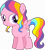 Size: 6004x6661 | Tagged: safe, artist:digimonlover101, derpibooru import, rainbow harmony, pegasus, pony, school raze, absurd resolution, cute, female, filly, gameloft, harmonybetes, multicolored hair, rainbow hair, simple background, smiling, solo, transparent background, vector, wings