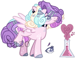 Size: 544x414 | Tagged: safe, artist:owl-clockwork, derpibooru import, oc, oc:pastel lovey-dovie, pegasus, pony, female, mare, offspring, parent:princess cadance, parent:shining armor, parents:shiningcadance, simple background, solo, transparent background