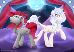 Size: 5069x3559 | Tagged: safe, artist:raspberrystudios, derpibooru import, oc, oc only, pony, discoball, drag queen, pose, stage