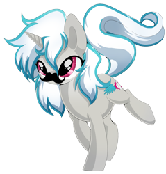 Size: 1554x1628 | Tagged: safe, artist:xsidera, derpibooru import, oc, oc only, oc:windshear, pony, unicorn, cutie, facial hair, horn, moustache, simple background, solo, transparent background