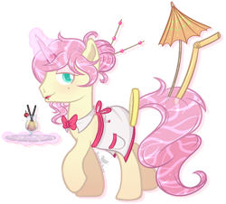 Size: 800x724 | Tagged: safe, artist:mallowglitz, derpibooru import, oc, oc:sun drop, original species, pony, clothes, cocktail pony, crossdressing, cute, magic, male, simple background, solo, stallion, transparent background