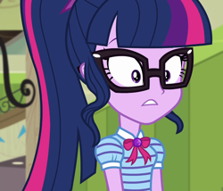 Size: 1260x1080 | Tagged: safe, derpibooru import, screencap, sci-twi, twilight sparkle, best trends forever, best trends forever: twilight sparkle, better together, equestria girls, cropped, female, geode of telekinesis, magical geodes, solo