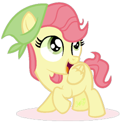 Size: 516x526 | Tagged: safe, artist:puppy-shy, derpibooru import, oc, oc:pink lady, pegasus, pony, base used, blank flank, female, filly, handkerchief, offspring, parent:big macintosh, parent:fluttershy, parents:fluttermac, simple background, solo, transparent background