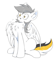 Size: 1242x1384 | Tagged: safe, artist:hioshiru, derpibooru import, oc, oc only, oc:kej, pony, behaving like a bird, chest fluff, solo