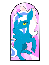 Size: 900x1200 | Tagged: safe, artist:marizathepirate, derpibooru import, oc, oc:fleurbelle, alicorn, pony, alicorn oc, rearing, simple background, stained glass, transparent background