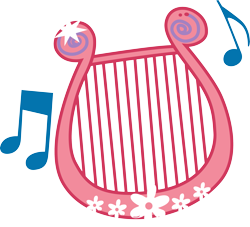 Size: 3299x3000 | Tagged: safe, artist:cloudyglow, derpibooru import, g3, bee bop (g3), cutie mark, cutie mark only, lyre, musical instrument, no pony, simple background, transparent background, vector