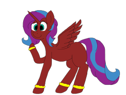 Size: 4032x3024 | Tagged: safe, artist:alviniscute, artist:rainbowdash69, derpibooru import, oc, oc:princessmoonlight, alicorn, pony, unicorn, 2019 community collab, alicorn oc, derpibooru community collaboration, raised hoof, simple background, smiling, solo, spread wings, transparent background, waving, wings