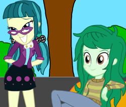 Size: 2757x2330 | Tagged: safe, artist:ktd1993, derpibooru import, juniper montage, wallflower blush, better together, equestria girls, forgotten friendship, movie magic, spoiler:eqg specials, female, juniblush, lesbian, shipping