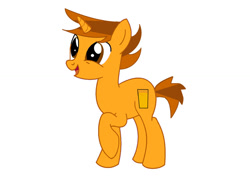 Size: 1024x768 | Tagged: safe, artist:dawnobjectfan, derpibooru import, pony, unicorn, inanimate insanity, male, oj (inanimate insanity), ponified, solo, stallion