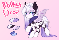 Size: 900x611 | Tagged: safe, artist:cabbage-arts, derpibooru import, oc, oc only, bat pony, pony, bat pony oc, female, mare, raised hoof, solo